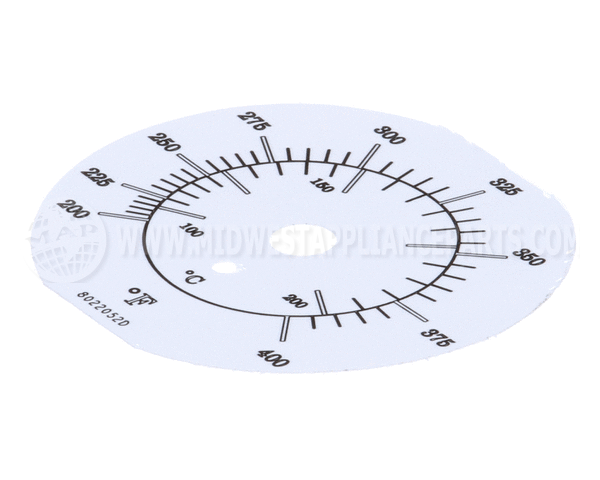 8022052 Frymaster Label, Tmt Dial