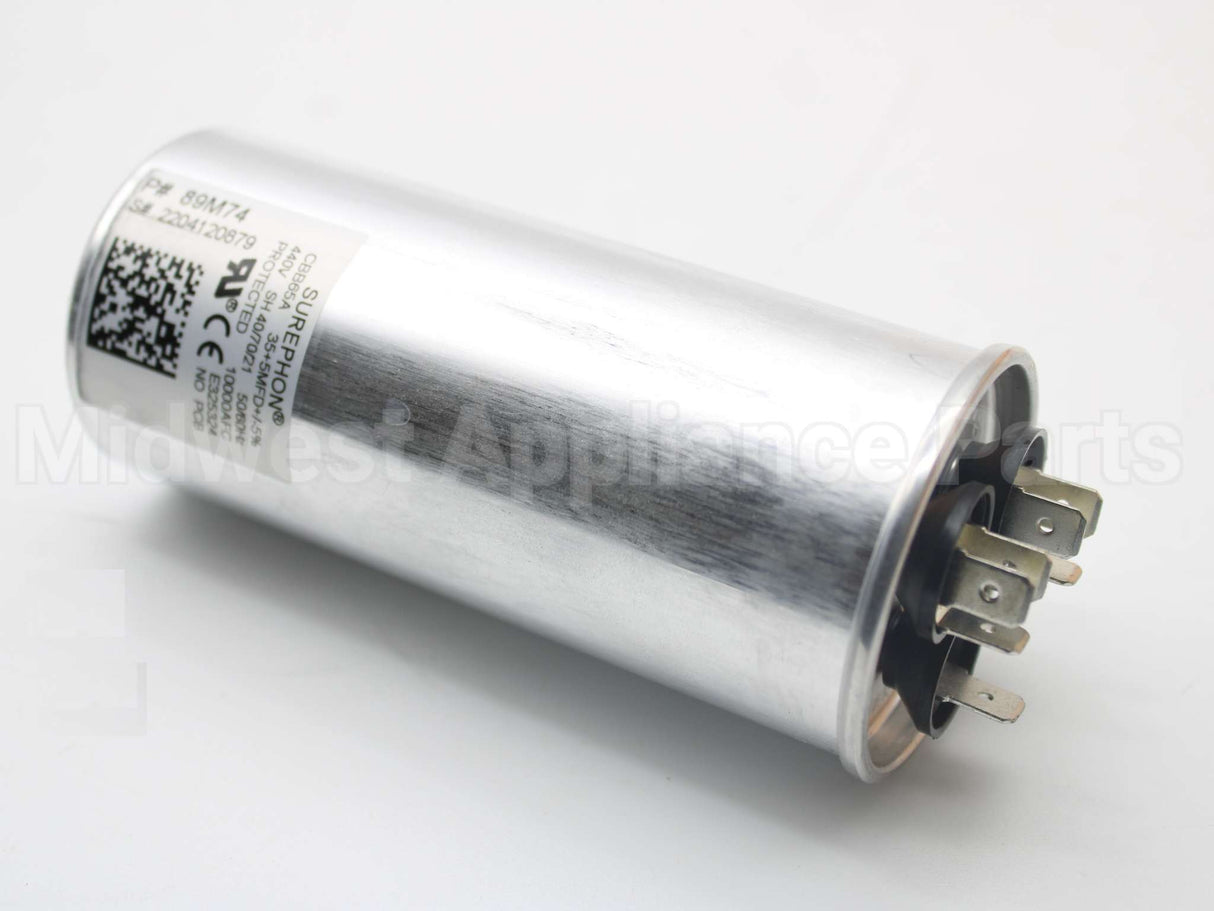 89M74 Lennox 35/5Mfd 440V Rnd Run Capacitor