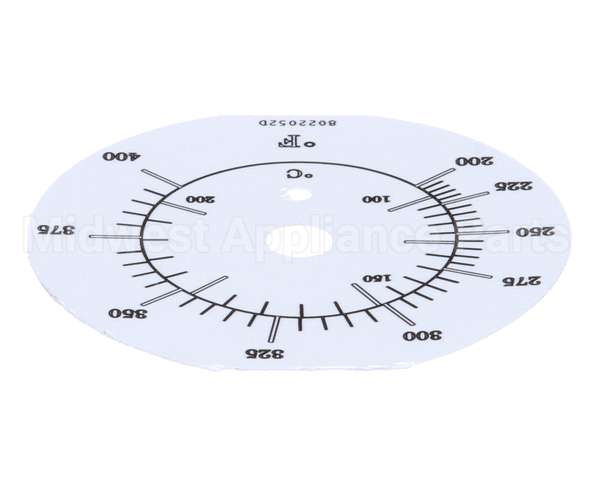 8022052 Frymaster Label, Tmt Dial