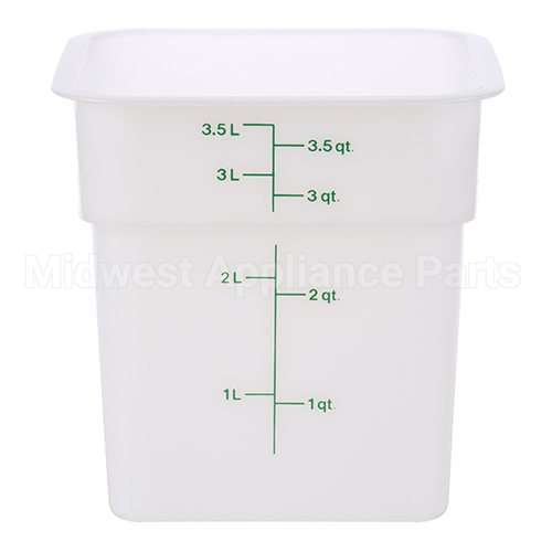 4SFSP148 Compatible Cambro Container Sq 4Qt -148 Poly/White