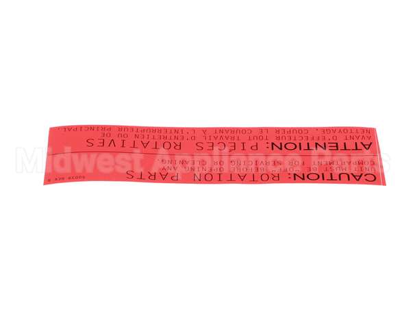50039 Middleby Label,Caution Rotating Pt Us/Can