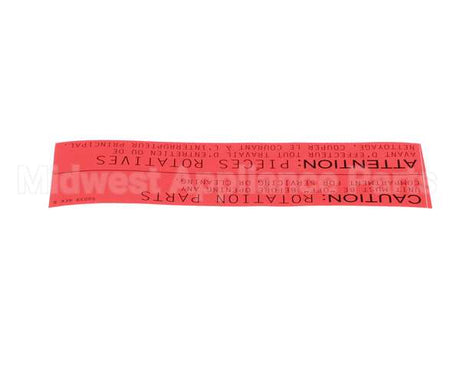 50039 Middleby Label,Caution Rotating Pt Us/Can