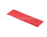 50039 Middleby Label,Caution Rotating Pt Us/Can