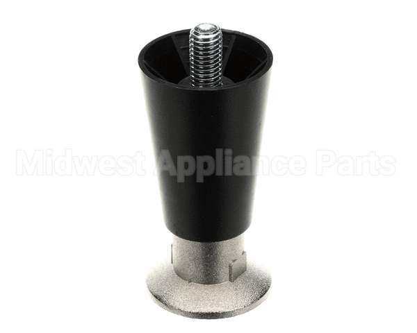 50206 Continental Refrigeration Legs, 4" Black (Adjustable Up To 5-1/4")