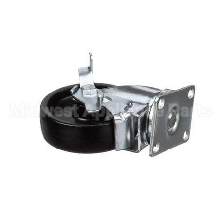 50212 Continental Refrigeration Caster, Flat Plate (4" W/ Brake) (5-1/8"