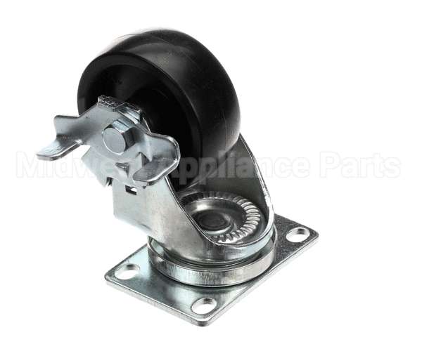 50216 Continental Refrigeration Caster Flat Plate (3" W/ Brake) (4-5/16"