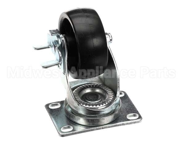 50216 Continental Refrigeration Caster Flat Plate (3" W/ Brake) (4-5/16"