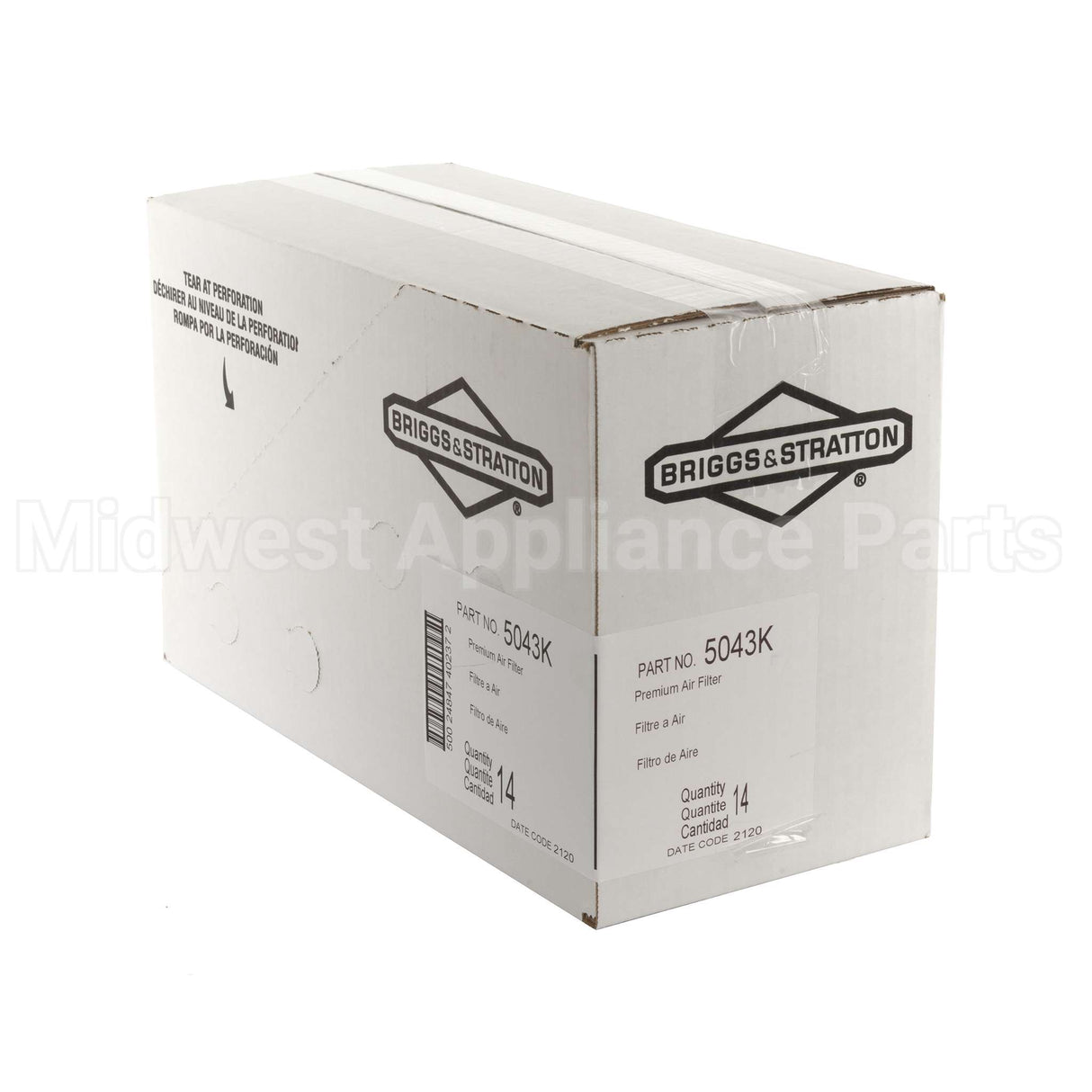 5043K Briggs & Stratton Air Filter Cartridge
