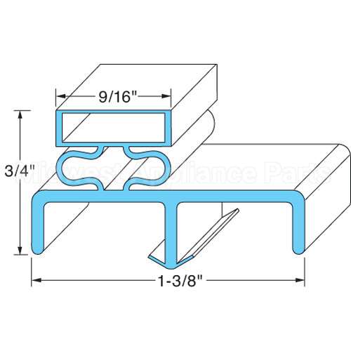 50596902 Compatible Victory Door Gasket 23-1/2" X 58"