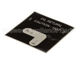 50787 Henny Penny Label - Oil Return