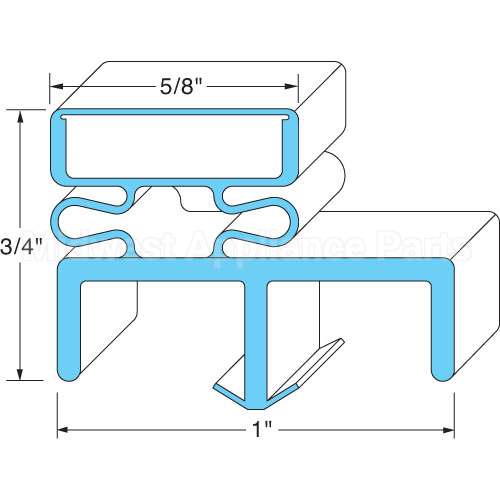 50907001 Compatible Beverage Air Door Gasket 23" X57-3/4"