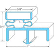 50907001 Compatible Victory Door Gasket 23" X57-3/4"