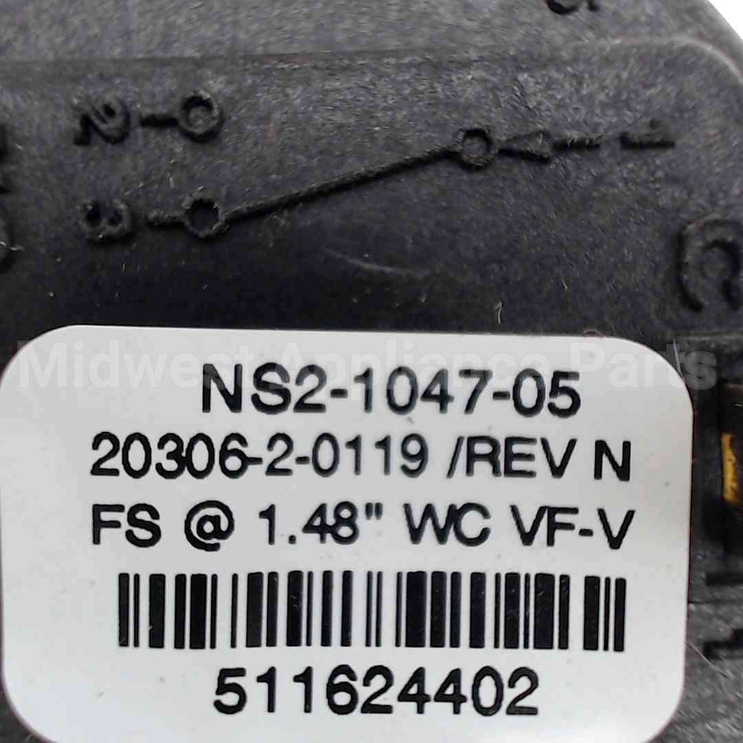 511-624-402 Weil Mclain 1.48"Wc Spst Pressure Switch