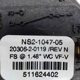 511-624-402 Weil Mclain 1.48"Wc Spst Pressure Switch