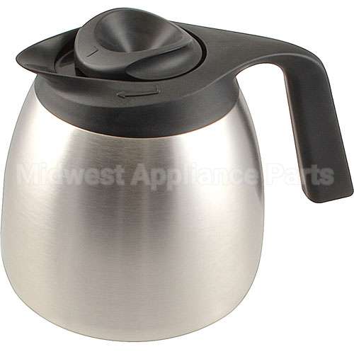 51746.0001 Compatible Bunn Carafe, Thermal W/ Black Lid Seamless
