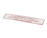 51990 Henny Penny Label-Warning Hot (French)