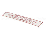 51990 Henny Penny Label-Warning Hot (French)
