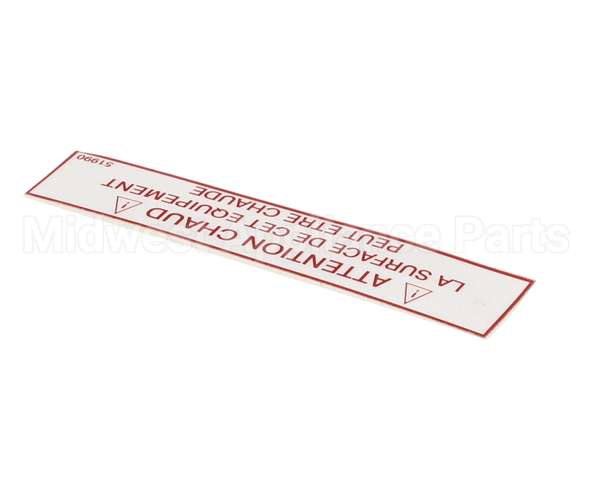 51990 Henny Penny Label-Warning Hot (French)