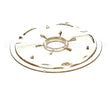 52112.0001 Bunn Sprayhead, Back Flat Plastic .750-16