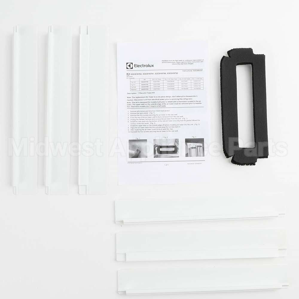 5303918782 Frigidaire Air Tower Asmy Kit(