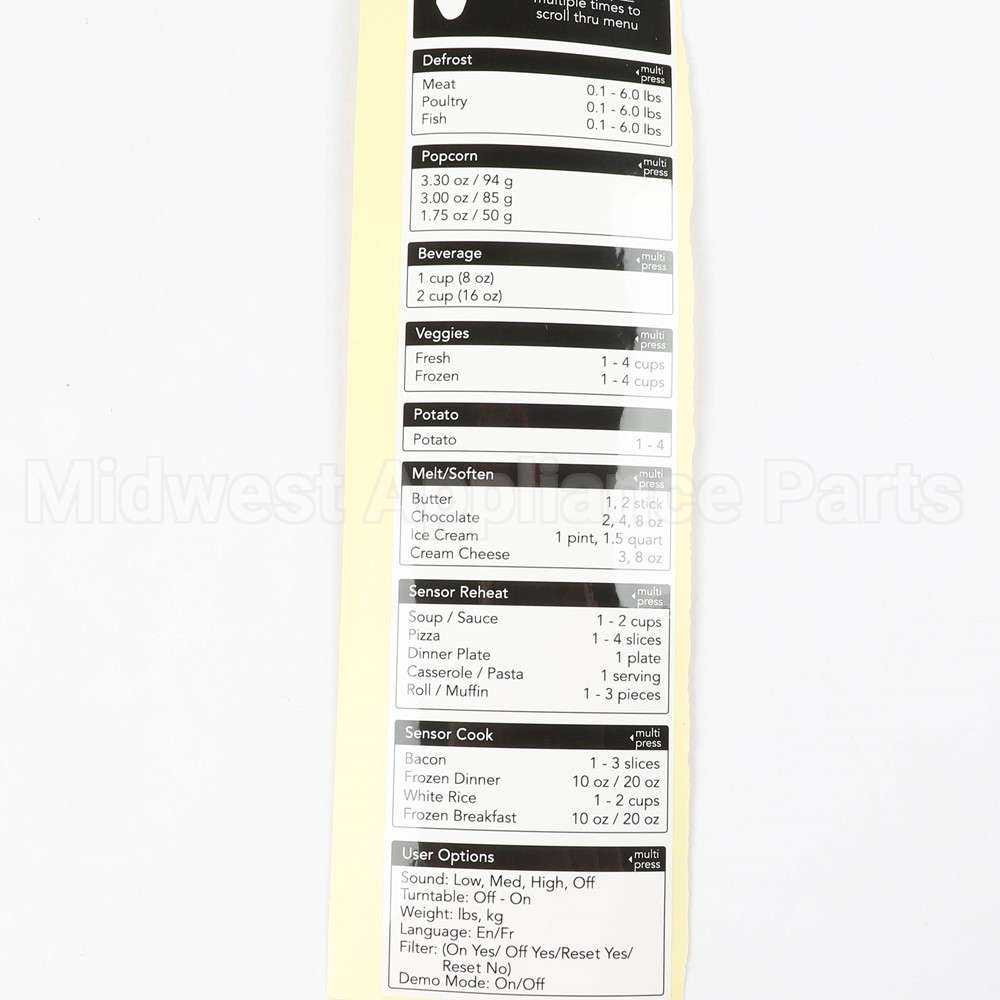 5304538955 Frigidaire Control Panel,Asmy,Complete