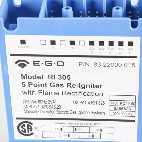 531801 Fisher Paykel Kit Ignition Box & Tape Us