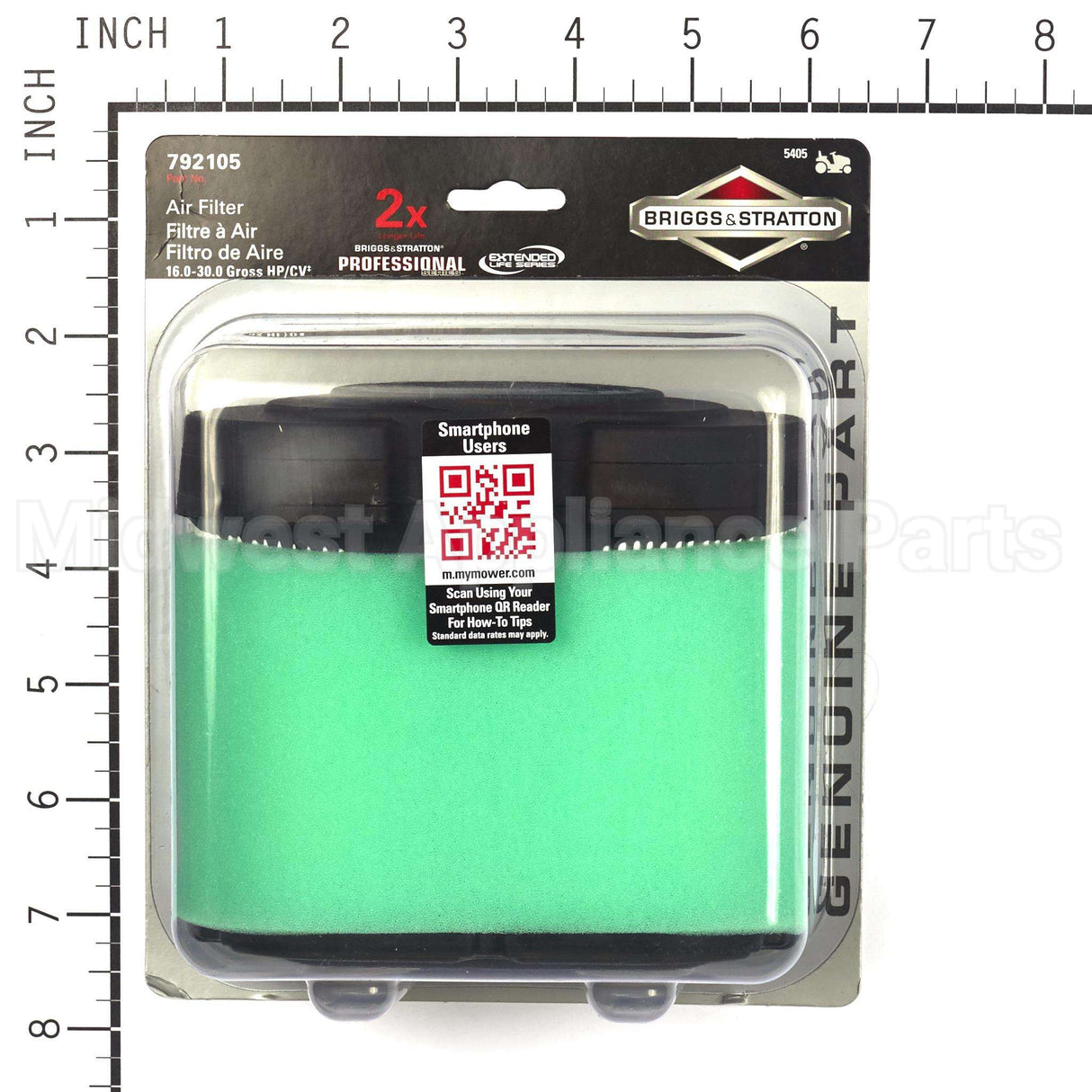 5405K Briggs & Stratton Air Filtr W/ Pre Cln