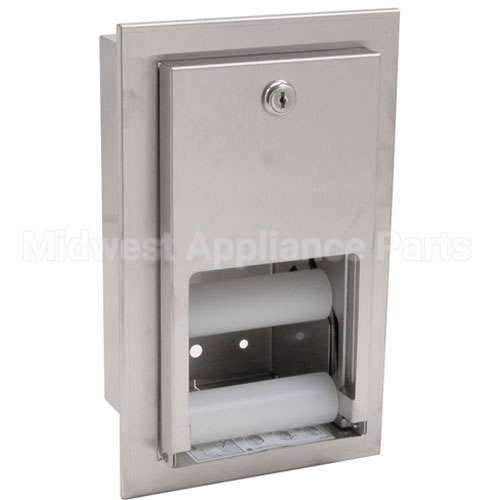 5412 Compatible Bradley Dispenser, Tissue, Recessed, S/S