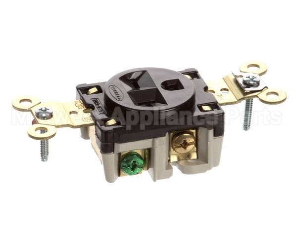 5461 Hubbell Lighting Sgl Wall Receptacle Wdyrc