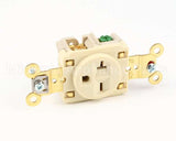 5461I Hubbell Lighting Ivory Single Receptacle
