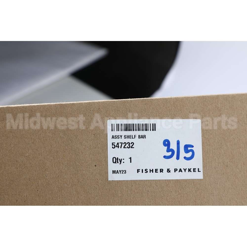 547232 Fisher Paykel Assy Shelf Bar