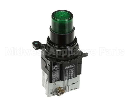 2EP01-25A0015 Cleveland Green Illuminated Push Button,