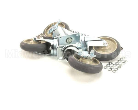 5518BK Cres Cor Caster Kit-, 5" Dia. Plate, Advantage