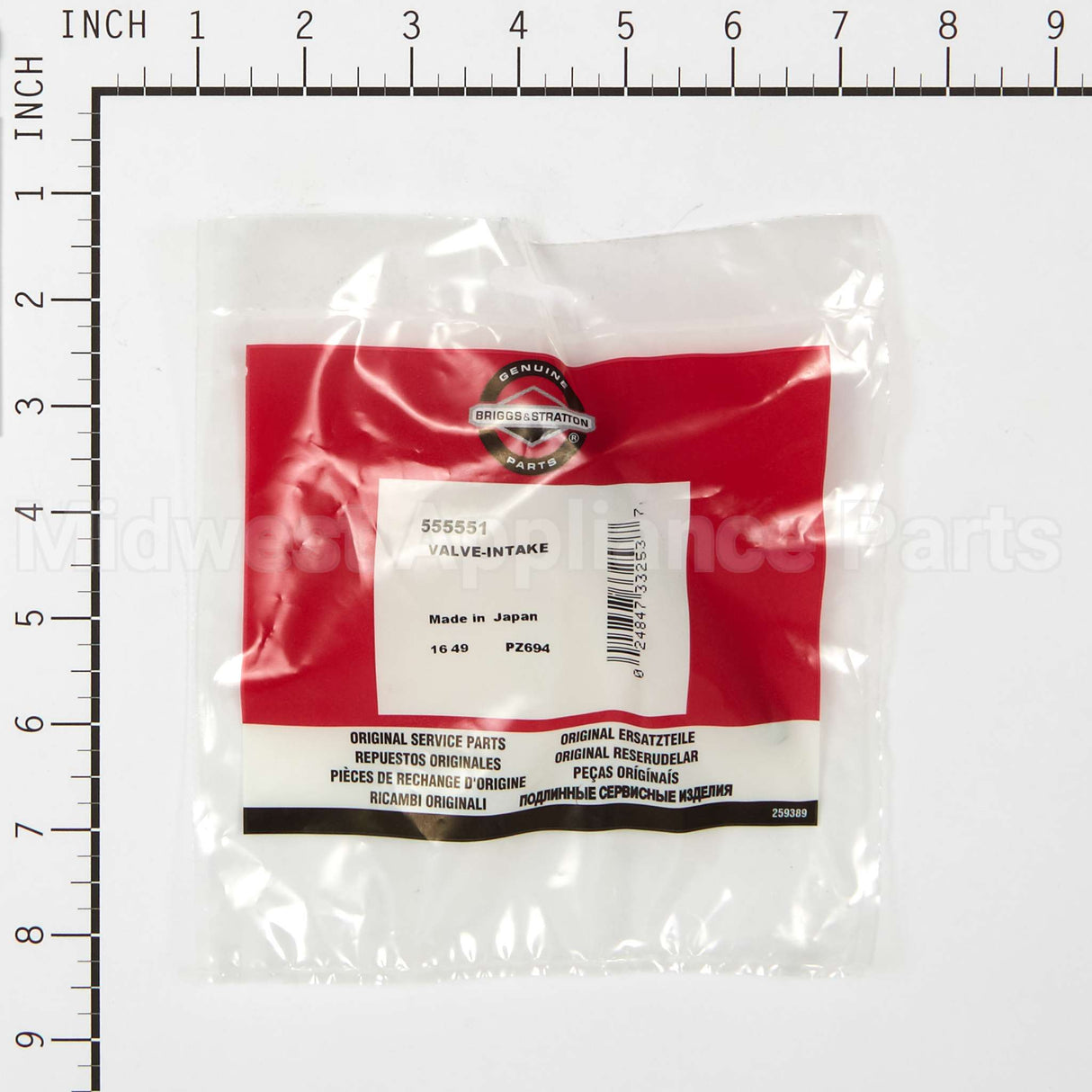 555551 Briggs & Stratton Valve-Intake