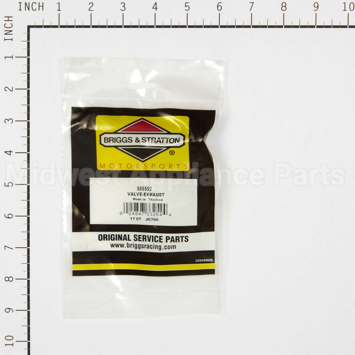 555552 Briggs & Stratton Valve-Exhaust