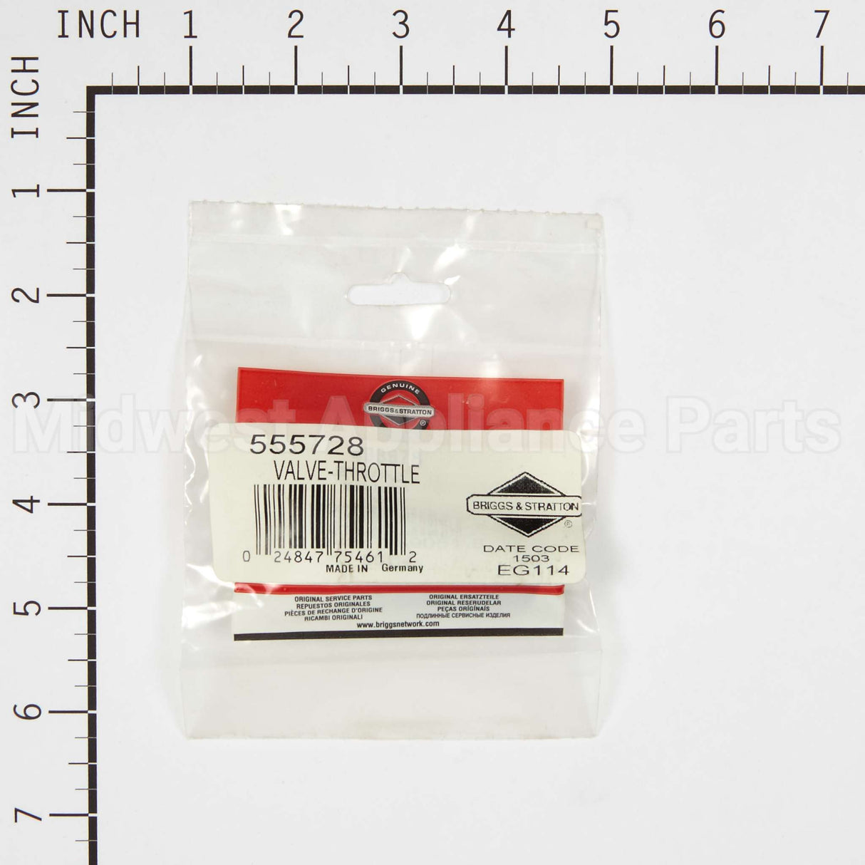 555728 Briggs & Stratton Valve-Throttle