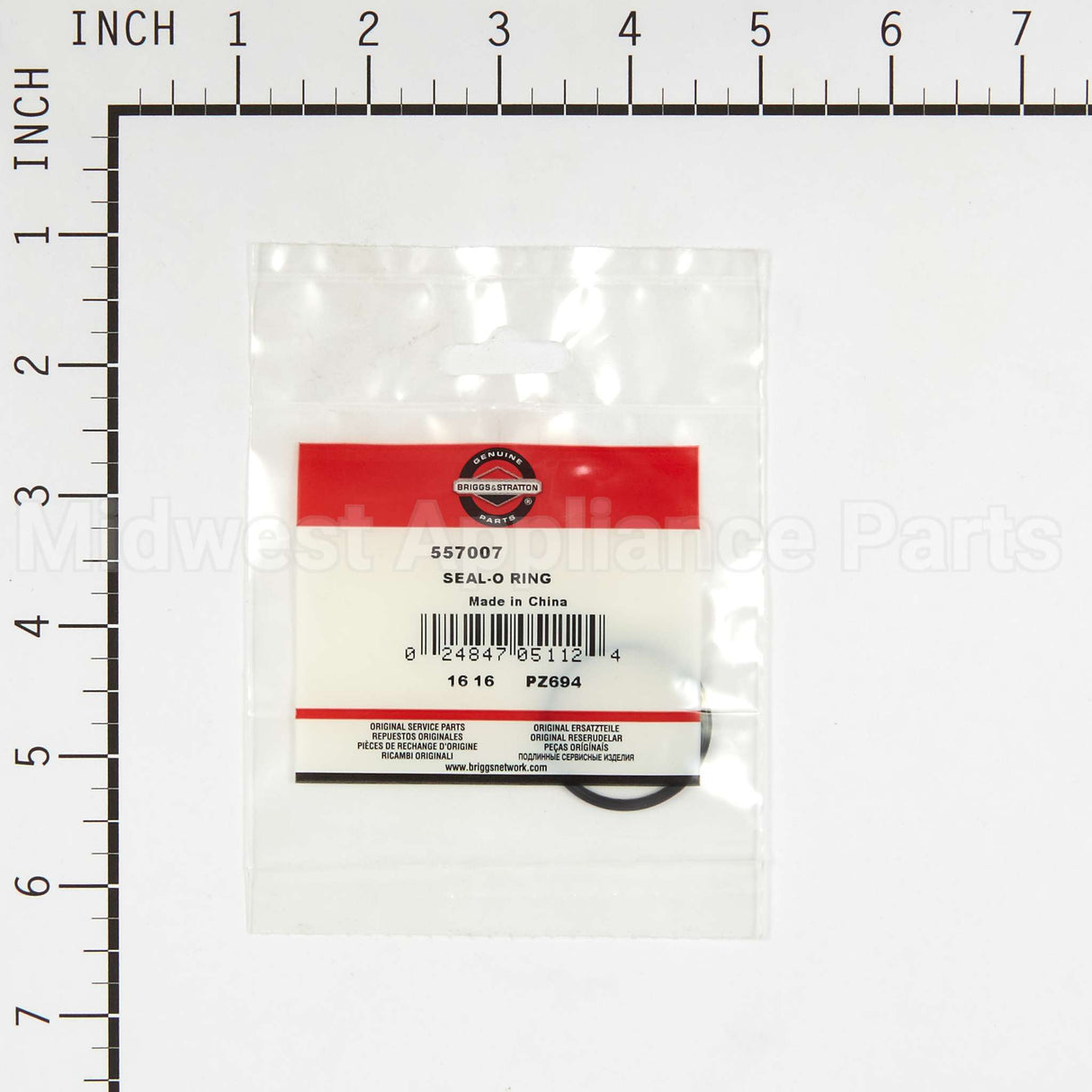 557007 Briggs & Stratton Seal-O Ring