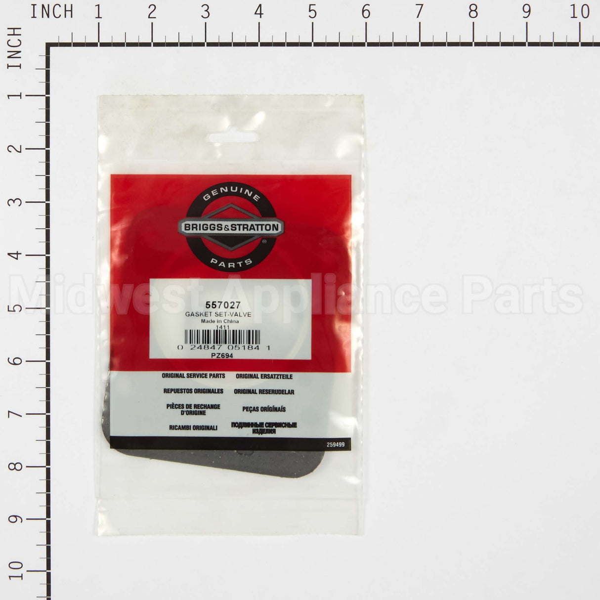 557027 Briggs & Stratton Gasket Set-Valve