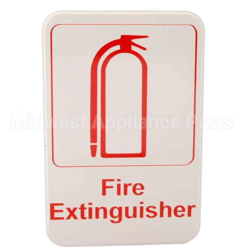5618 Compatible Traex Sign, Fire Extinguisher, 6X9"