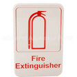 5618 Compatible Vollrath Sign, Fire Extinguisher, 6X9"