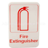 5618 Compatible Vollrath Sign, Fire Extinguisher, 6X9"