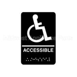 5632 Compatible Traex Braille Accessible Sign 6 X 9 In