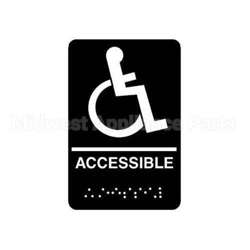 5632 Compatible Traex Braille Accessible Sign 6 X 9 In