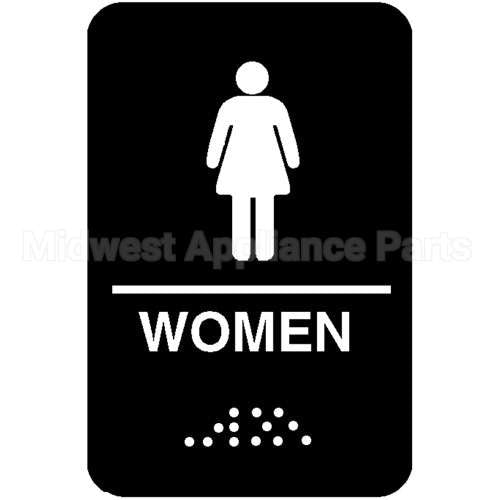 5634 Compatible Traex Sign, Woman"S, Braille, 6X9"