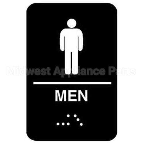 5635 Compatible Vollrath Sign, Men"S, Braille, 6X9"