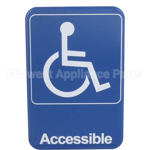 5644 Compatible Traex Sign, Handicap, Blue, 6X9"