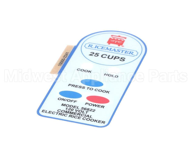 56822-L Town Food Service Control Housing Label