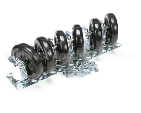 57785 Perlick Caster Kit, Set Of 6, 6 1/8