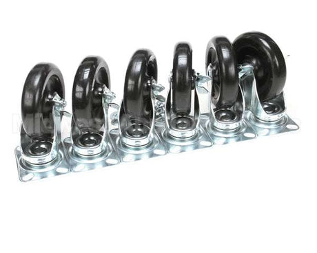 57785 Perlick Caster Kit, Set Of 6, 6 1/8