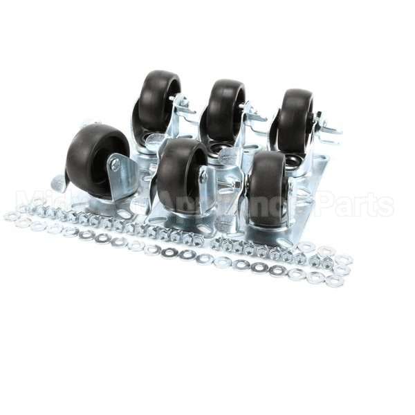 57787 Compatible Perlick Casterkit, Set Of 6, 3.75
